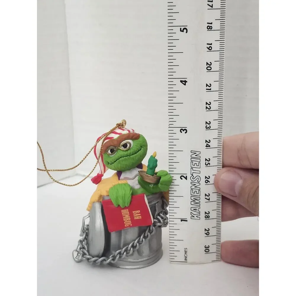 1993 Grolier Oscar Sesame Street Christmas Ornament Jim Henson Boxed